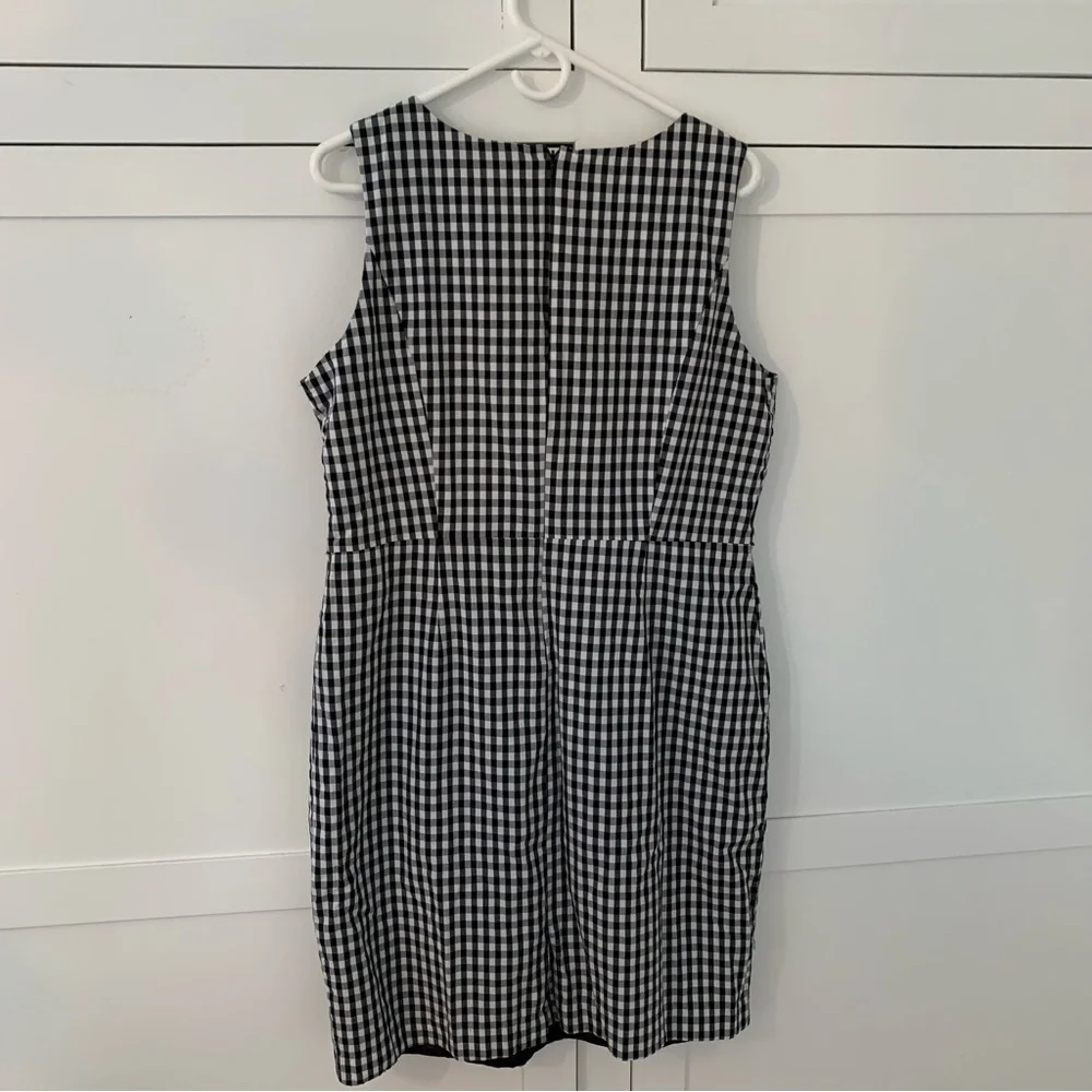 Golden Level Black Gingham Dress Size 16